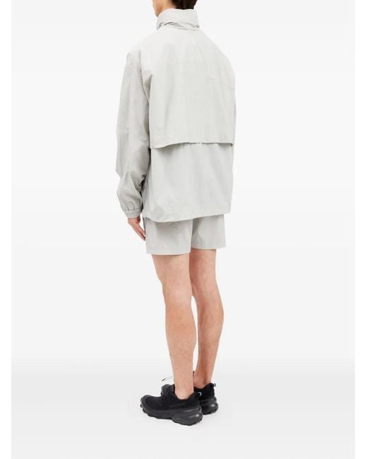 MM6 by Maison Margiela White Zip-Up Windbreaker for men