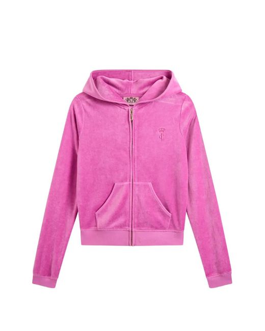 Juicy Couture Pink Heritage Velour Hoodie