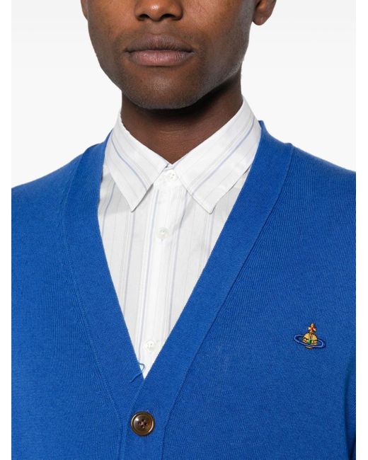 Vivienne Westwood Vest Met Borduurwerk in het Blue voor heren