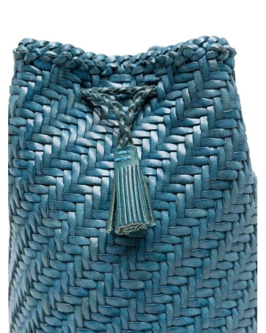 Dragon Diffusion Pompom Double Jump Bucket Bag Blue