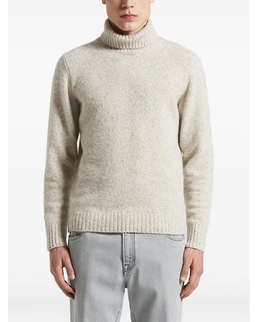 Maglione A Collo Alto di Peserico in Gray da Uomo