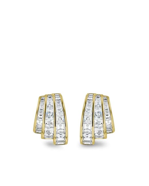 Pragnell 18Kt Geelgouden Manhattan Oorbellen Met Diamant in het Metallic