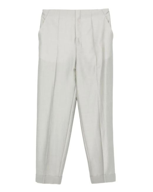 Alberta Ferretti White Hose aus Satin