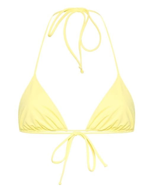 Mc2 Saint Barth Yellow Leah Reversible Bikini Top