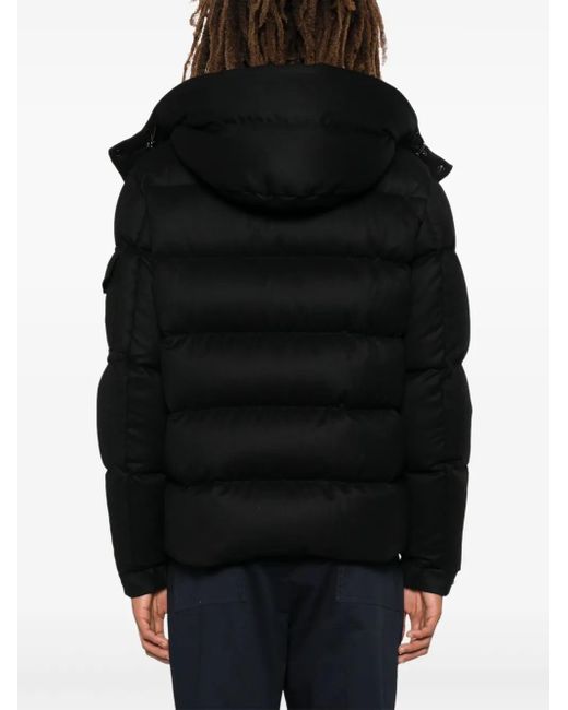 Moncler Black Maya 70 Wool Padded Jacket for men