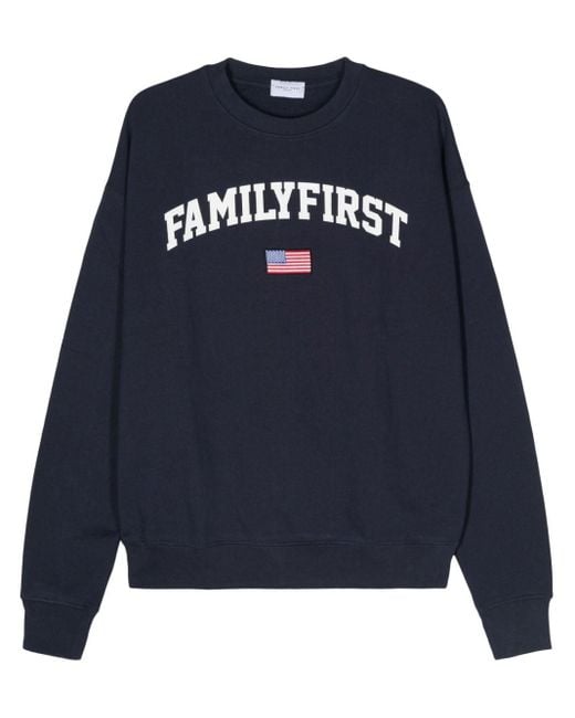 FAMILY FIRST Blue College Sweatshirt