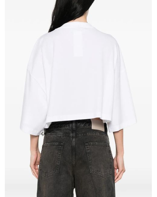 Blugirl Blumarine White Crystal-Embellishment T-Shirt