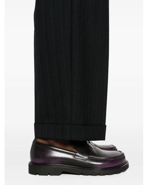 Pantalones de vestir a rayas diplomáticas Miu Miu de color Black