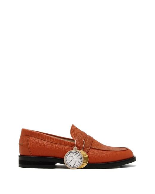 Duke & Dexter Red Basketball Penny Loafers for men