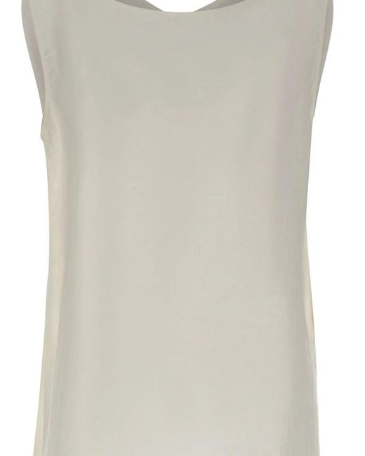 Kaos Natural Side-Slit Tailored Top
