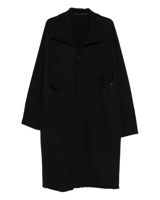 Ma+ Black Single-Breasted Coat for men