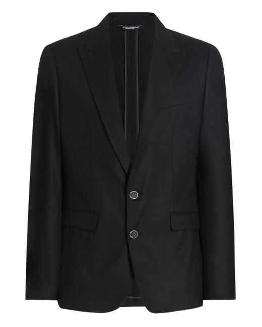 Dolce & Gabbana Einreihiges Sakko in Black für Herren