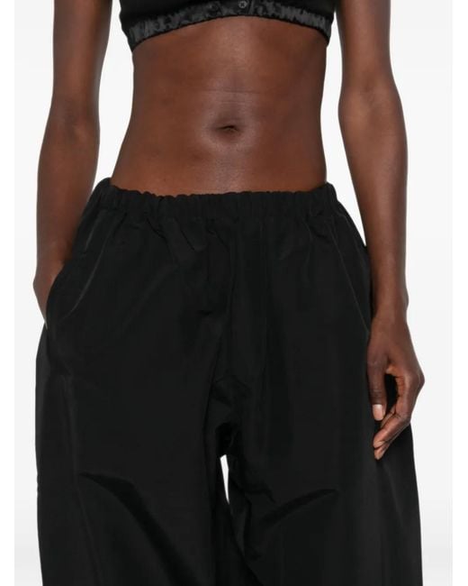 Entire studios Black Drawstring-Cuff Trousers