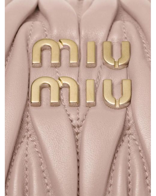 Miu Miu Pink Wander Matelassé Tote Bag