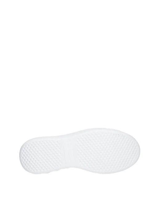 Alexander Smith White Sneakers Mit Kristallen