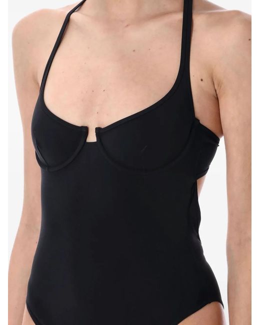 Lido Black Criss-Cross Swimsuit