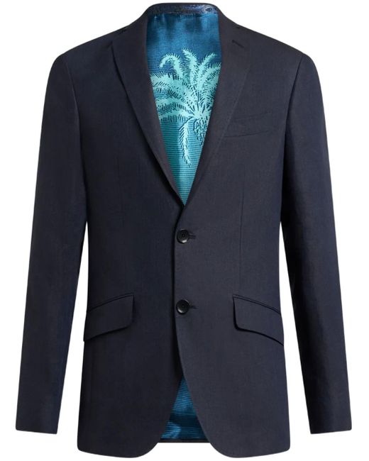 Etro Blue Roma Blazer for men