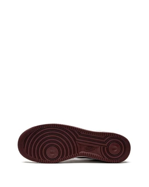 Nike Red Air Force 1 Premium Sneakers
