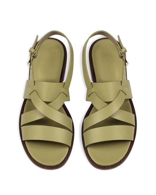 Doucal's Metallic Leather Sandals