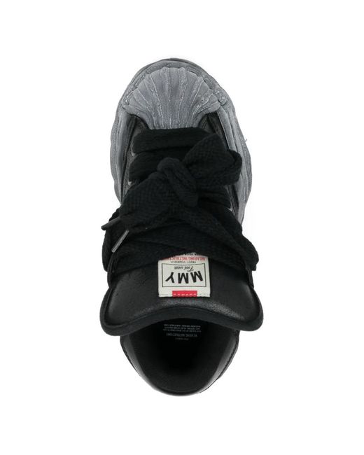 Maison Mihara Yasuhiro Black Blakey Distorted-Sole Trainers