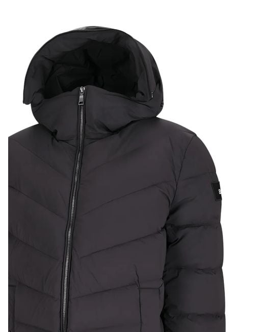 Add Black Quilted Hooded Jacket for men
