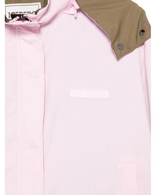 Iceberg Pink Hooded Jacket