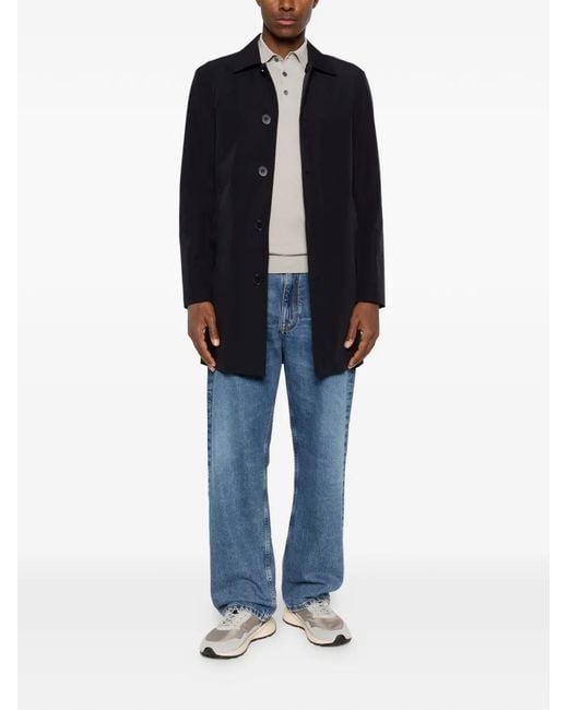 ÉPHÉMÈRE Blue Single-Breasted Buttoned Coat for men