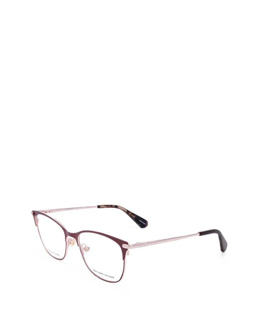 Kate Spade White Bendall Square-Frame Glasses