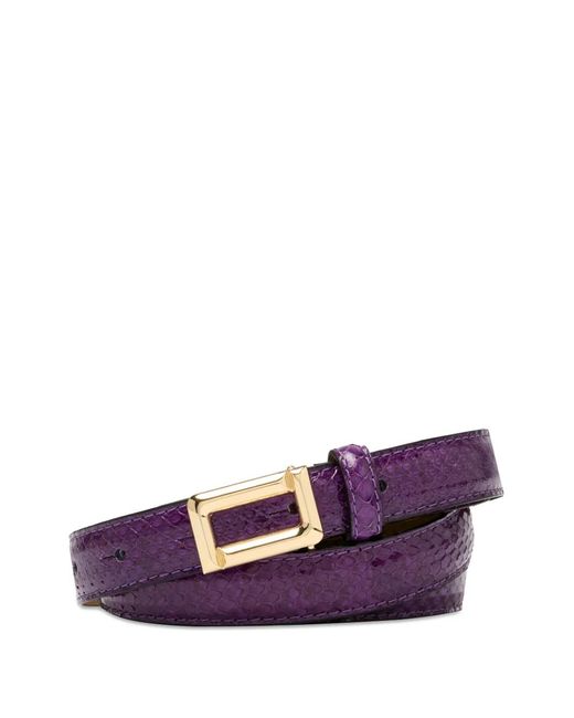 Lancel Purple Buckle Adjustable Belt