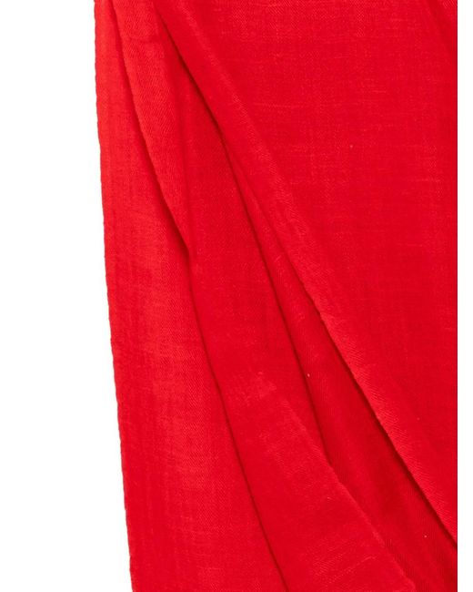 Akee International Red Wool Scarf
