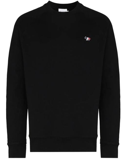 Maison Kitsuné Black Flag Fox Cotton Sweatshirt for men