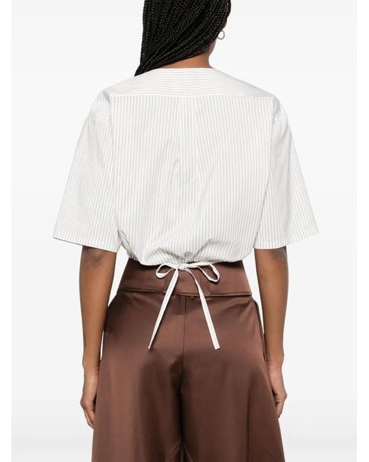 Fendi White Striped Shirt