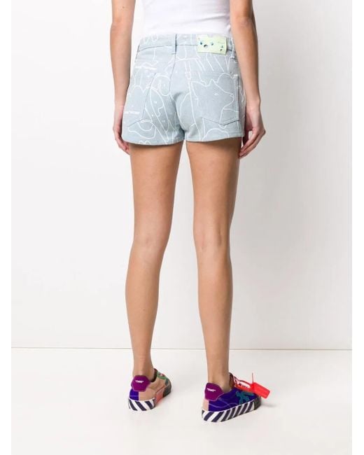 Off-White c/o Virgil Abloh Blue Shorts