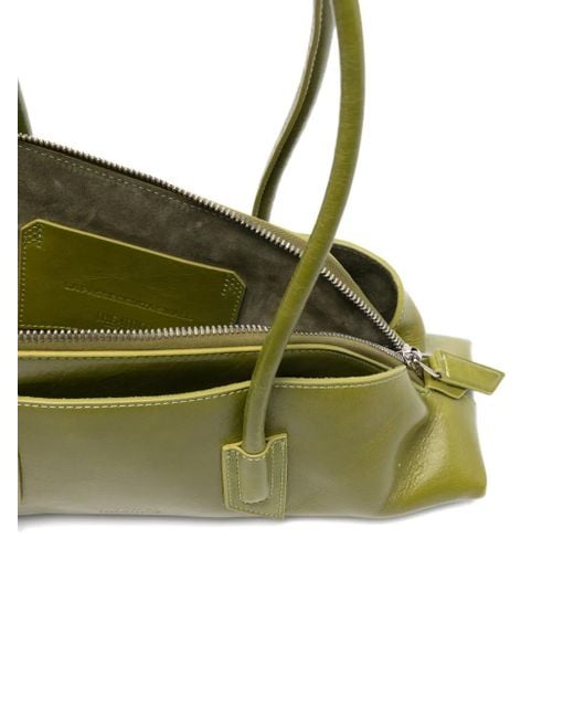 The Attico Green La Passeggiata Small Top-Handle Bag