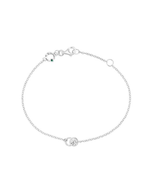 COURBET White 18Kt Recycled Laboratory-Grown Diamond Co Chain Bracelet