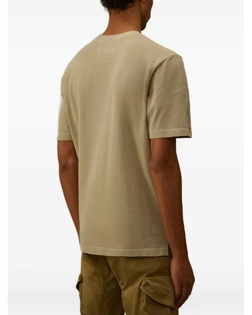 C P Company Green Short-Sleeve Pocket T-Shirt for men