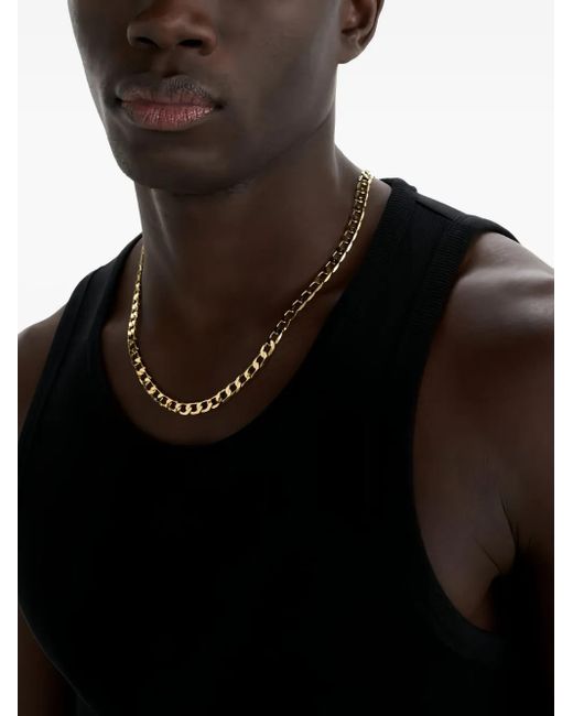 Twojeys Metallic Cuban-Chain Necklace for men