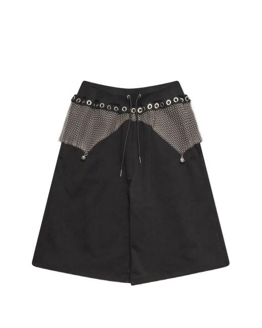 Chopova Lowena Black Titan Chainmail Shorts