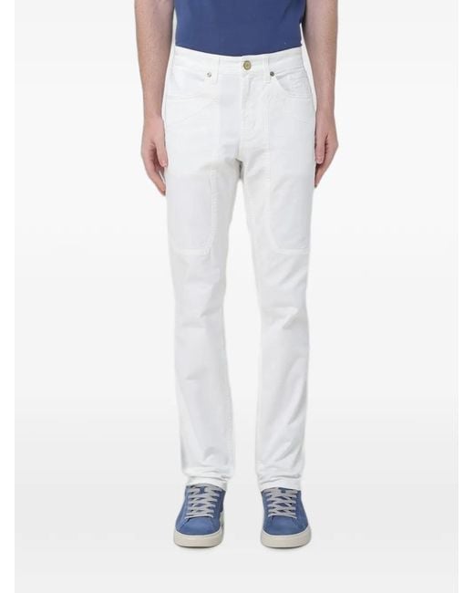 Jeckerson Blue John Slim-Fit Trousers for men