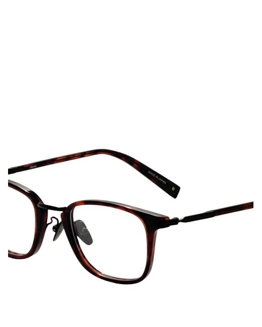 John Varvatos Brown Tortoiseshell-Effect Square-Frame Glasses for men