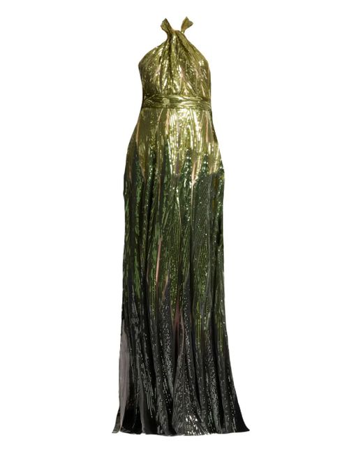 Elie Saab Tulen Jurk in het Green