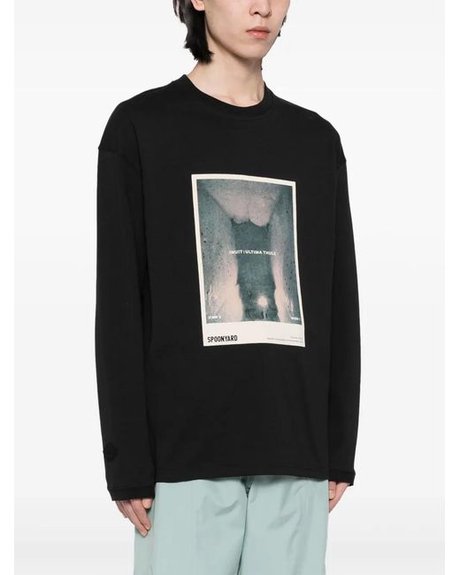 Spoonyard Black Inuit Ultima Thule Cotton T-Shirt
