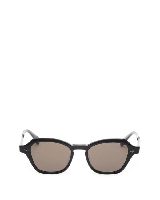Garrett Leight Gray Rell Geometric-Frame Sunglasses
