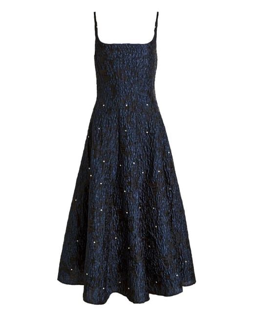 Sister Jane Blue Sequin Strappy Midi Dress