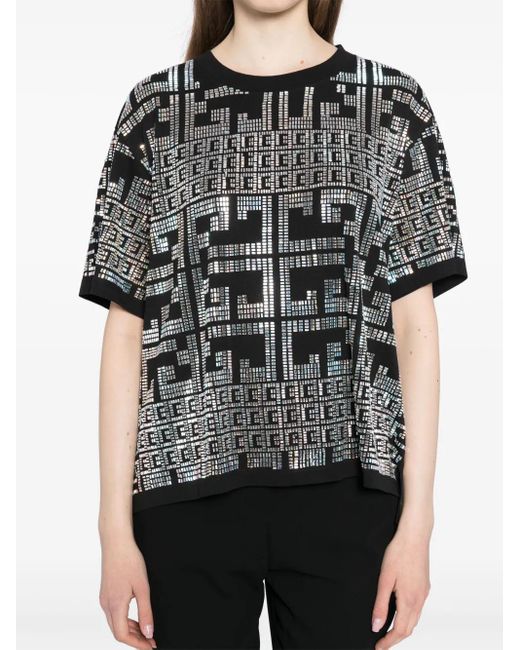 Camilla Klassiek T-Shirt in het Black