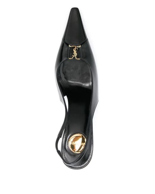 Saint Laurent Black 90Mm Babylone Breteuil Pumps