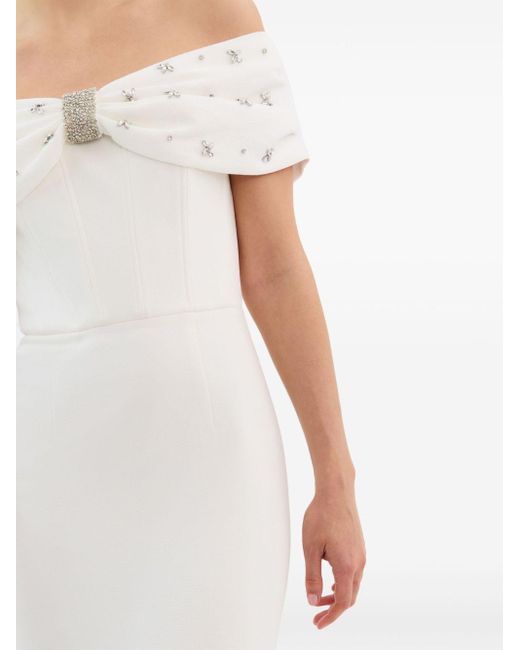 Rebecca Vallance White X Nicky Hilton Gianna Midi Dress