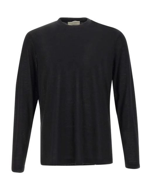 FILIPPO DE LAURENTIIS T-Shirt Met Ronde Hals in het Black voor heren