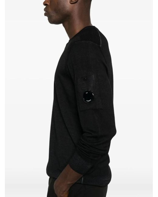 C P Company Pullover Mit Lens-Detail in Black für Herren