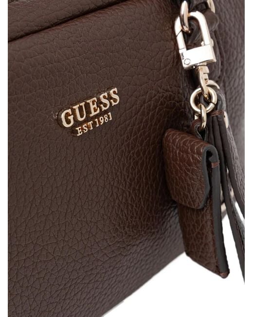Guess Brown Marsha Satchel